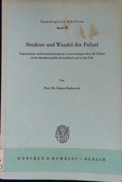Struktur und Wandel der Polizei organisations u