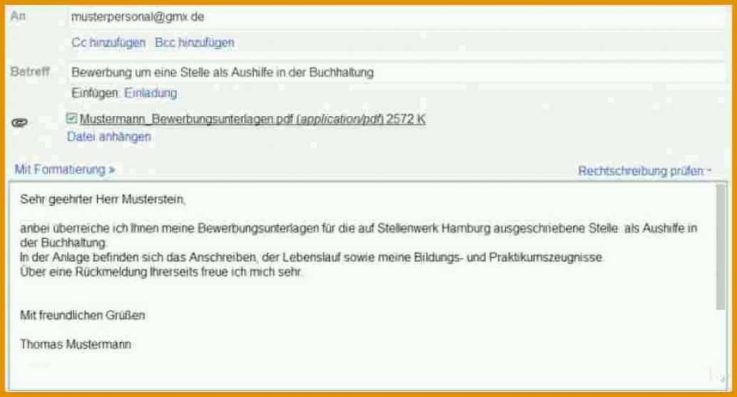 fantastisch 14 bewerbung per email anschreiben von bewerbungsanschreiben per e mail vorlage